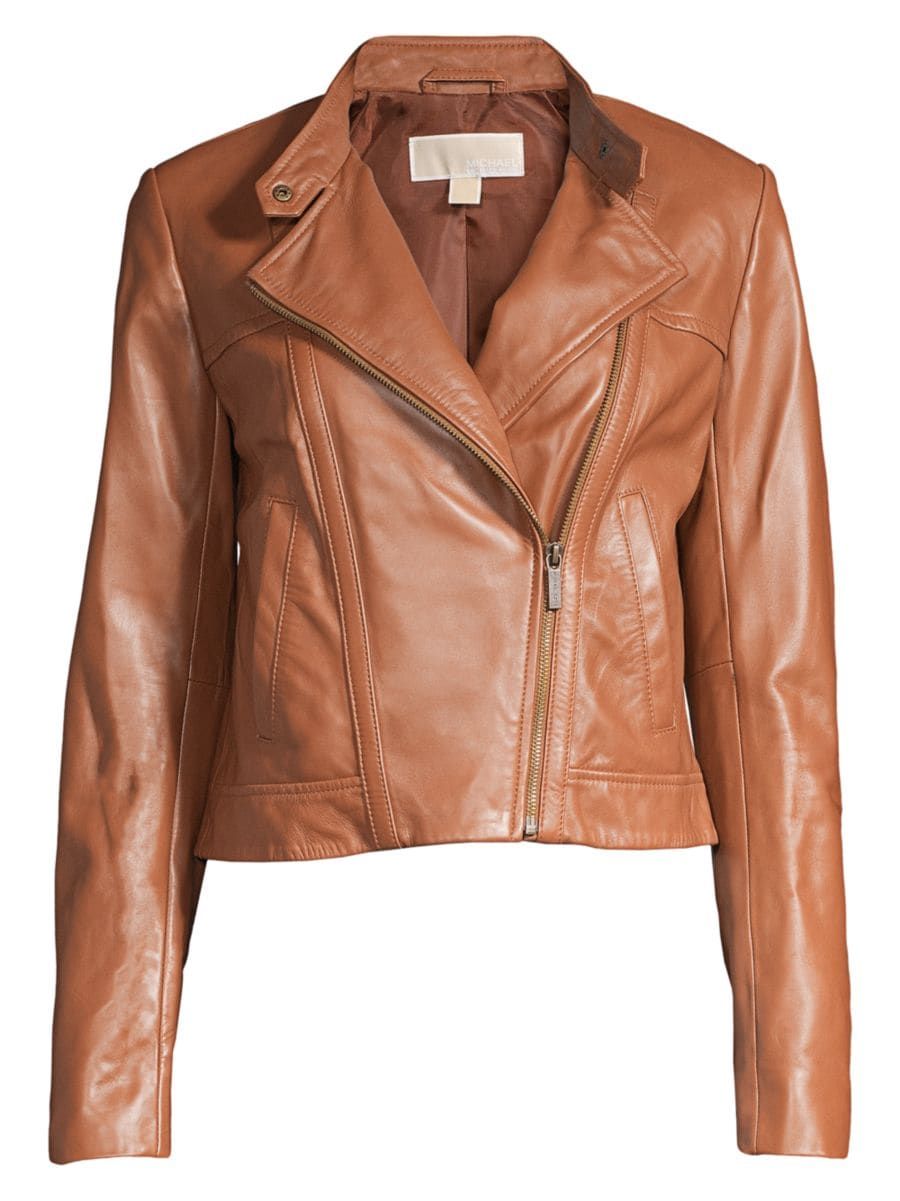 Cropped Leather Jacket | Saks Fifth Avenue