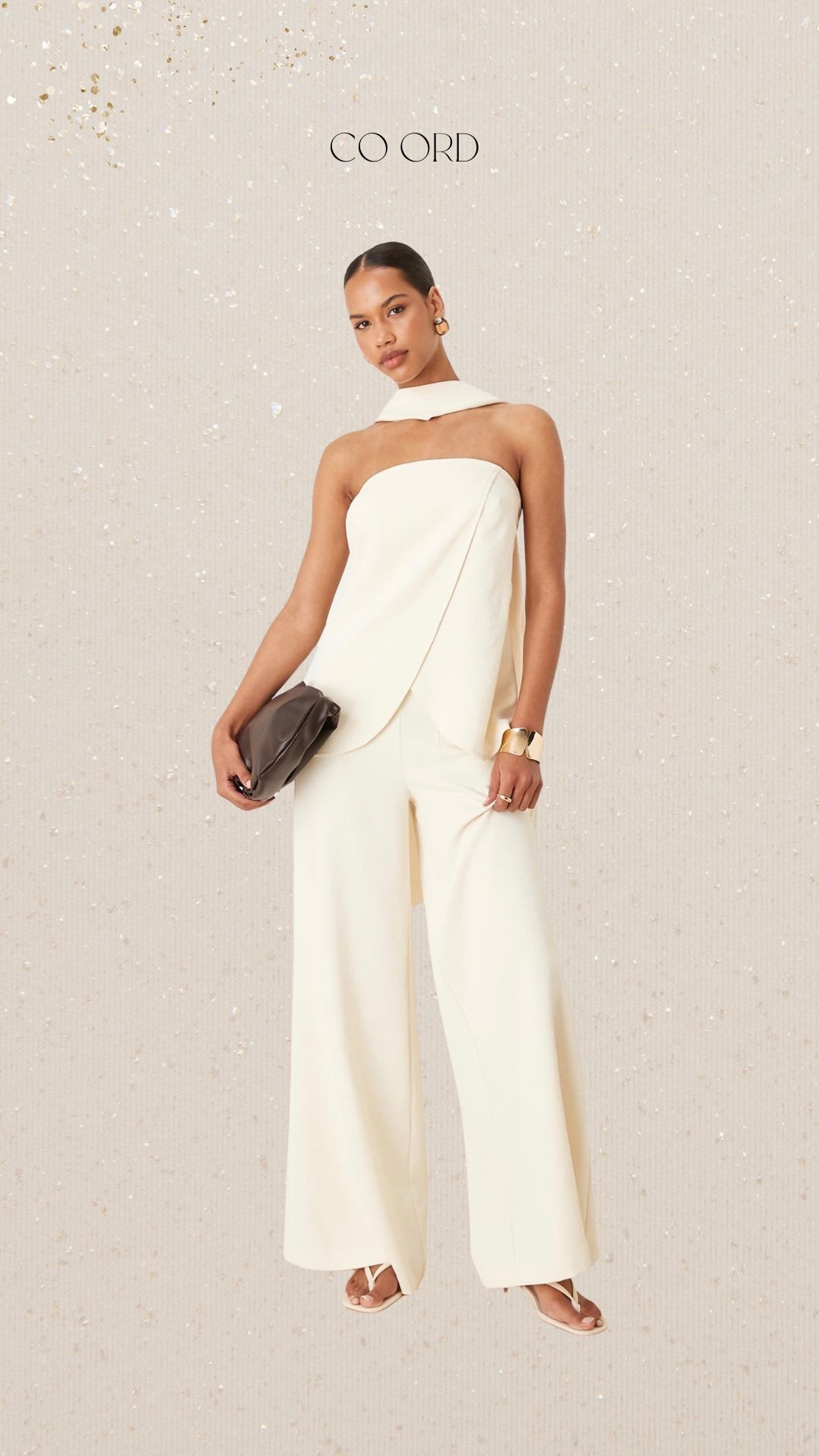 Off white donors set perfect for Christmas Day , holiday , a brunch , a night out or date night. I love the scarf detail. The wide leg trousers and flowy top feel so lovely on 

#LTKdatenight #LTKuk #LTKstyletip