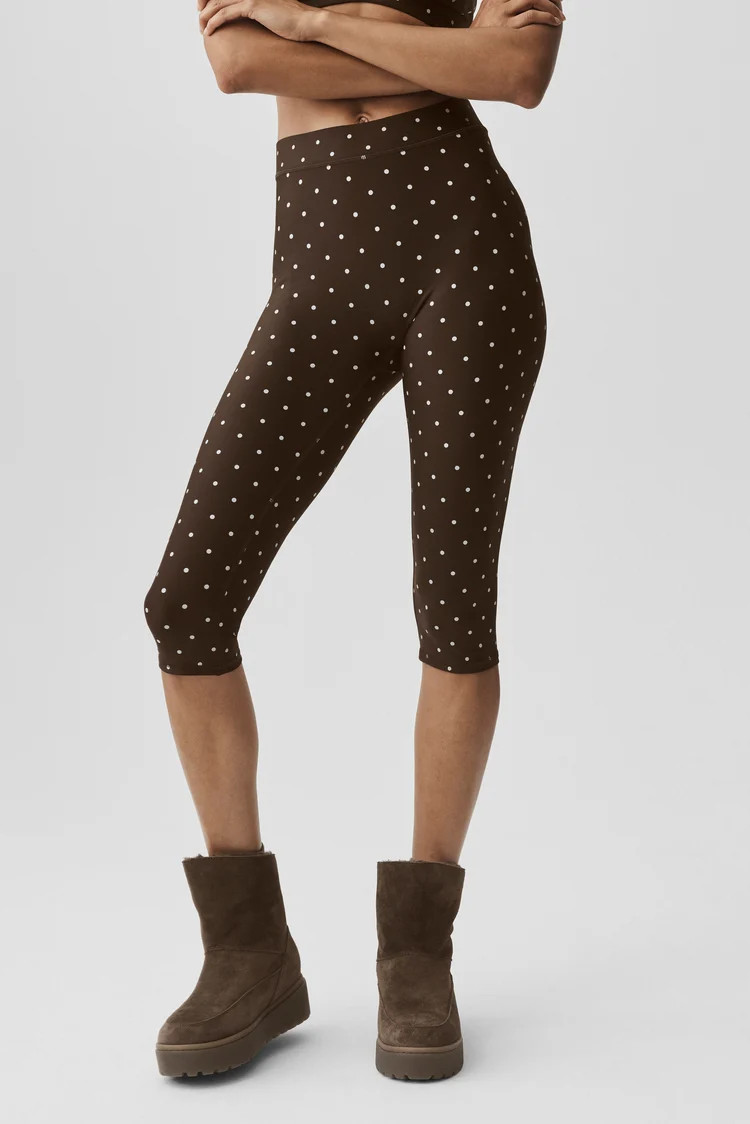 Airlift Polka Dot High-Waist Iconic 90's Capri | Alo Yoga