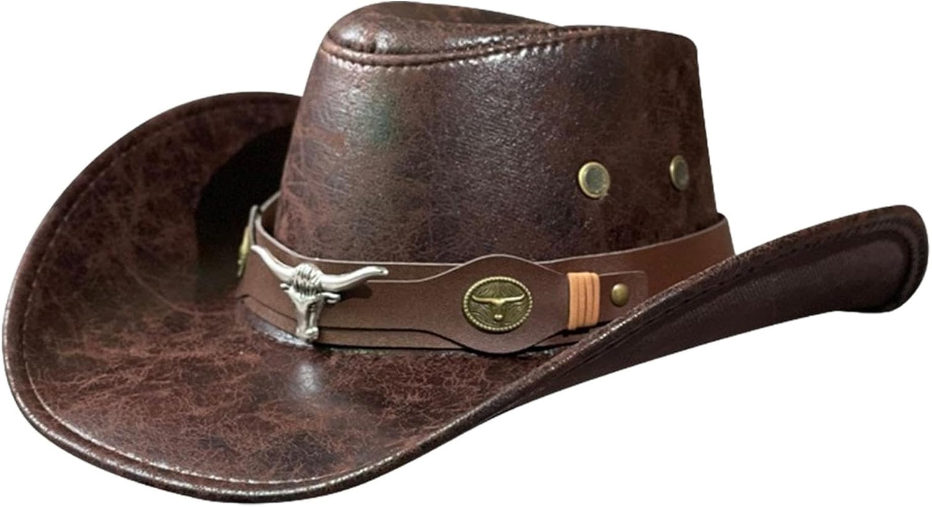 Men's Cowboy Hat, Lightweight Stylish Cowgirl Hat for Camping, Theme Party, Shopping | Amazon (US)