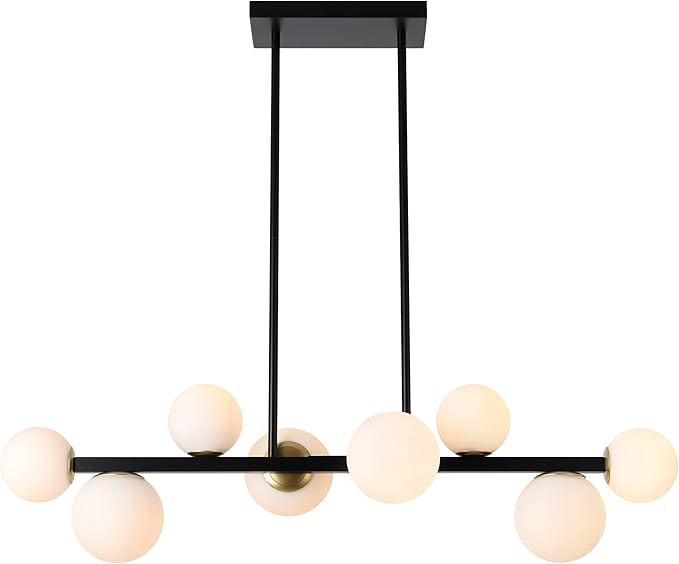 Jonsi Dining Room Light Fixture, Mid Century Chandeliers for Dining Room, Black Modern Chandelier... | Amazon (US)