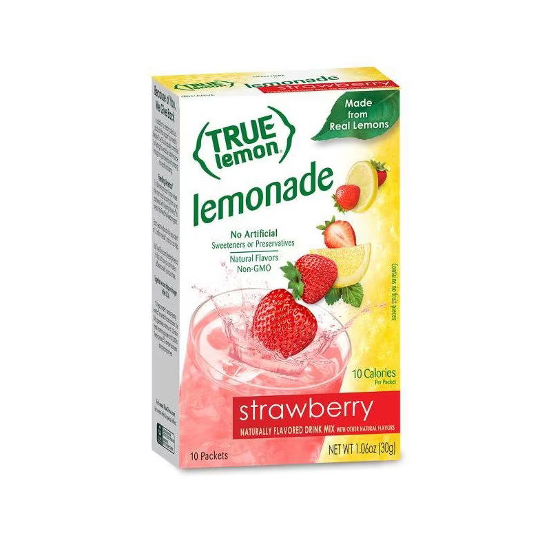 True Lemon Strawberry Lemonade Sticks - 10pk/0.106oz | Target