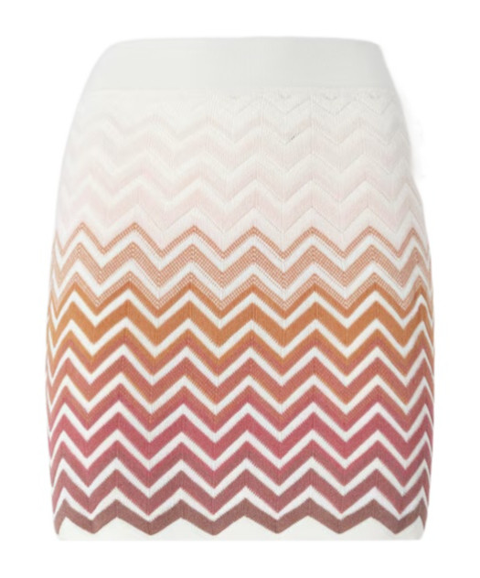 chevron-pattern mini skirt | Senser US