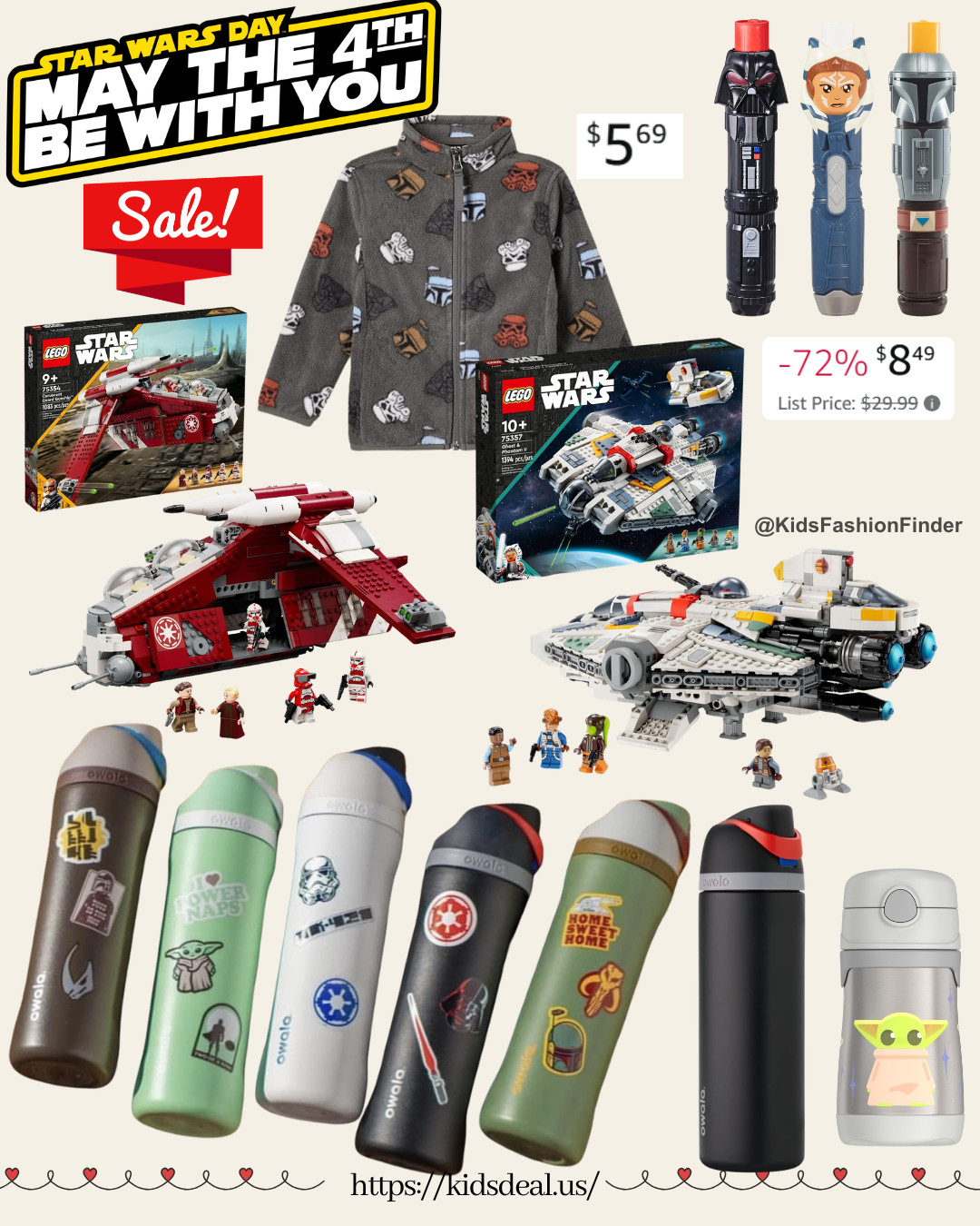 🚀✨ Star Wars Day Deals — 5/4 ONLY!

May the deals be with you 😍

⭐ LEGO Star Wars — up to 40% OFF
💧 Owala Star Wars FreeSip Bottle — 20% OFF

Perfect gifts for little (and big) fans 🎁
Don’t miss this one-day deal! ⏰

#StarWarsDay #MayThe4th #LEGOStarWars #Owala #StarWarsFans #DealAlert #AmazonFinds #GiftIdeas #MomFinds 🚀💛 

 

#LTKHome #LTKSaleAlert #LTKKids