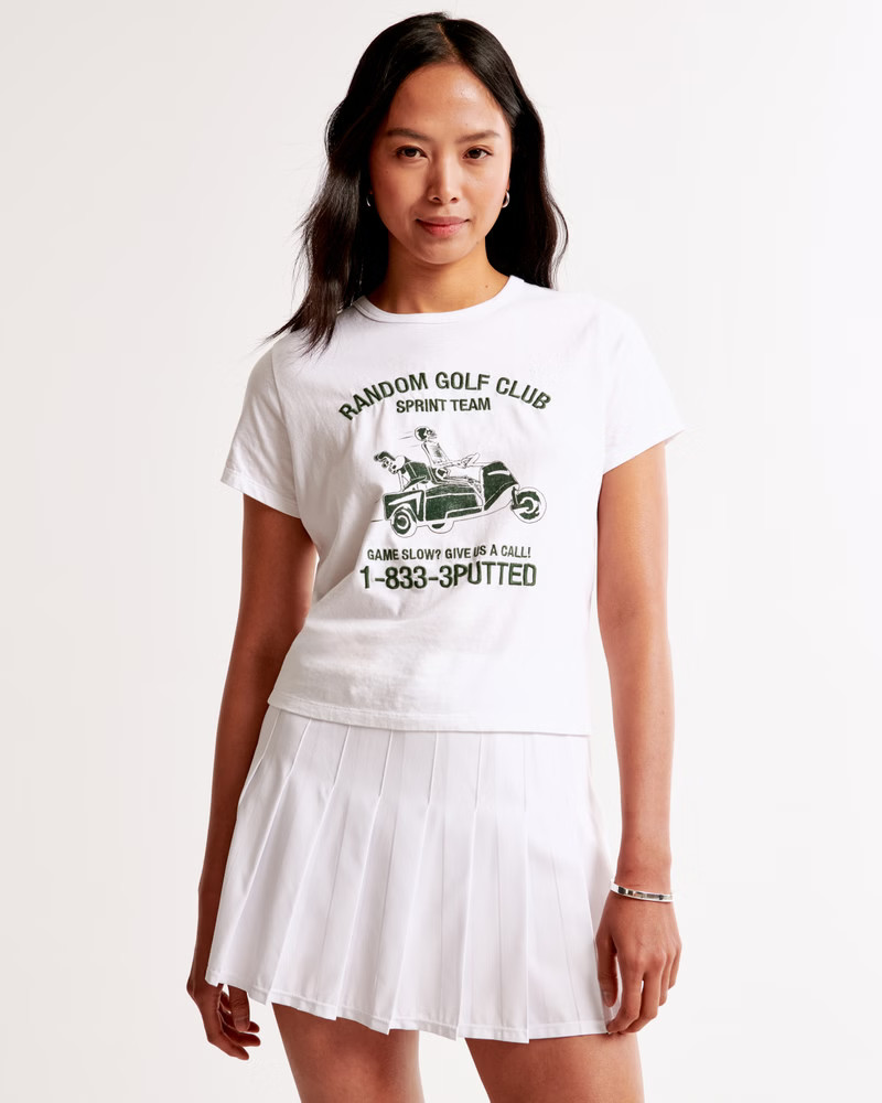 Random Golf Club Graphic Skimming Tee | Abercrombie & Fitch (US)
