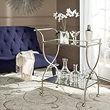 Safavieh Home Collection Lucretius Silver Bar Cart | Amazon (US)
