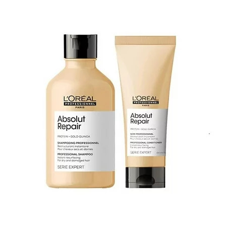 Loreal Serie Expert Absolut Repair Gold Shampoo 10.1 oz & Conditioner 6.7 oz | Walmart (US)