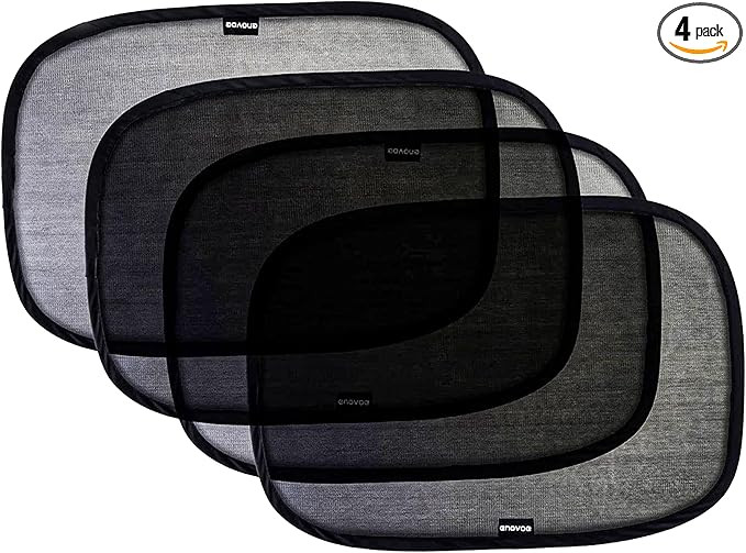 Enovoe Car Window Shade for Baby - (4 Pack) - Medium - 19" x 12" - Cling Car Sun Shade for Window... | Amazon (US)