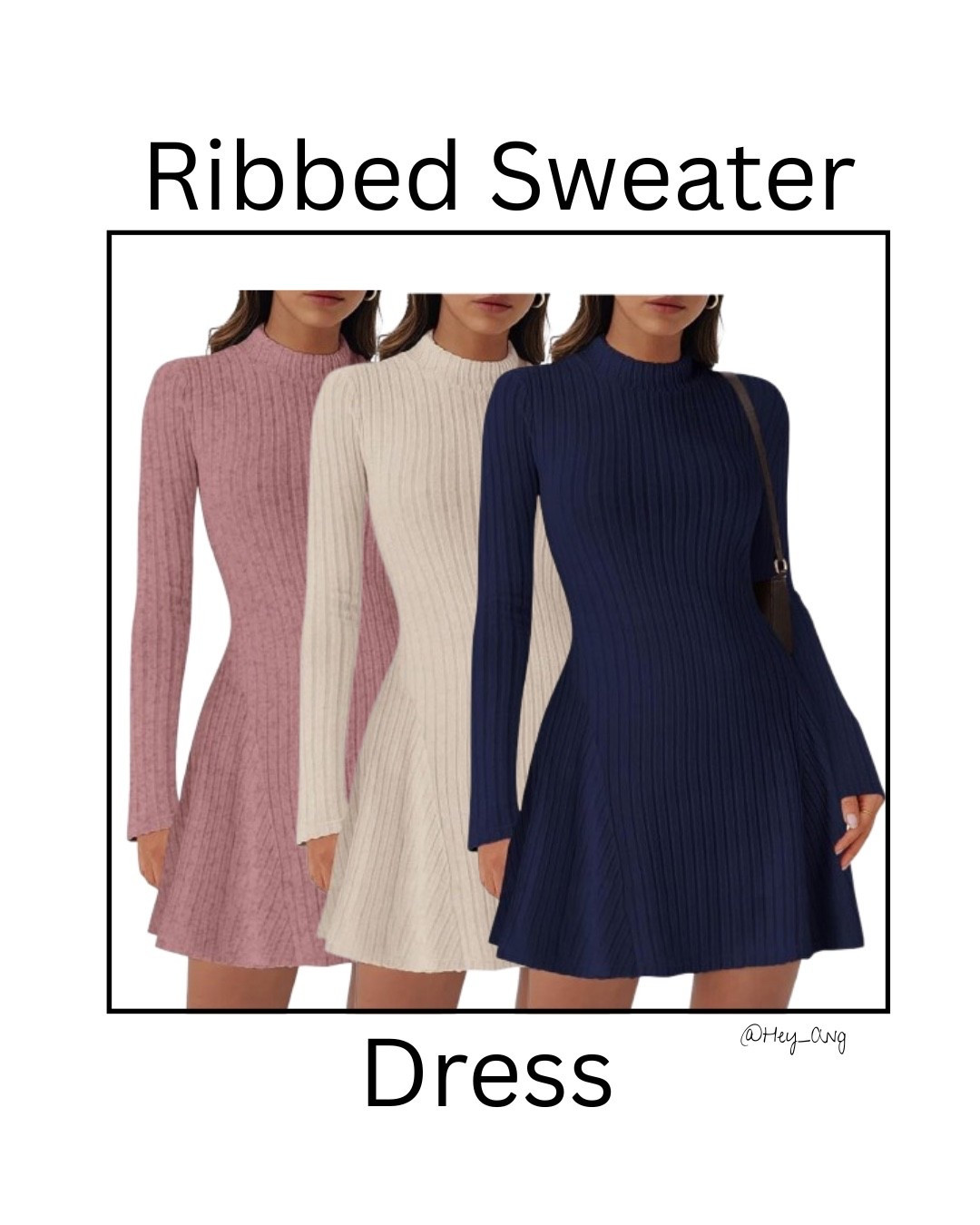 The perfect ribbed sweater dress for fall. You can style it up or down. It would be cute for fall pictures or brunch. Comes in more colors, and is under $40.

#LTKStyleTip #LTKFindsUnder50