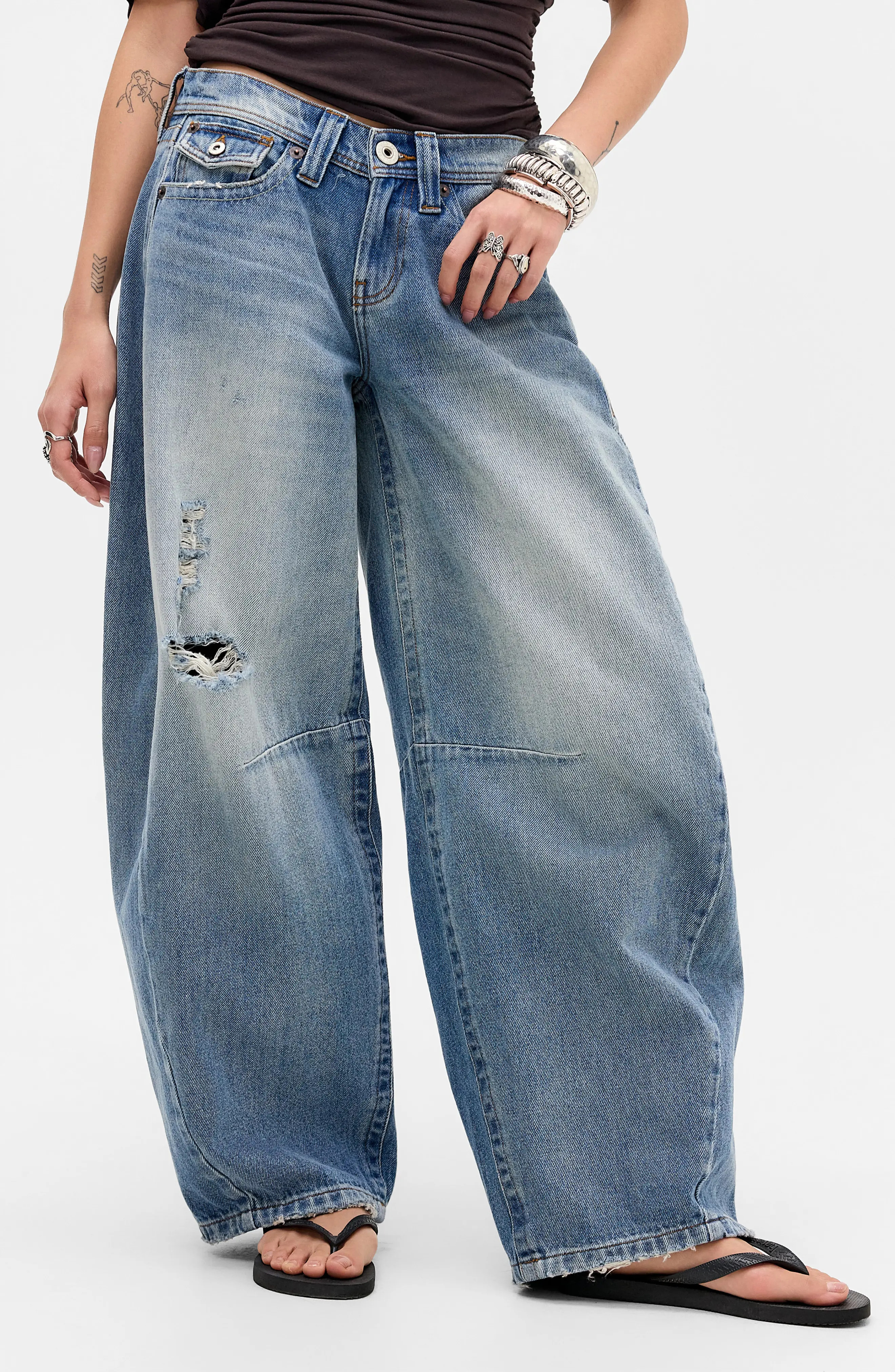 BDG Urban Outfitters Kayla Low Rise Cocoon Jeans (Women) | Nordstrom | Nordstrom