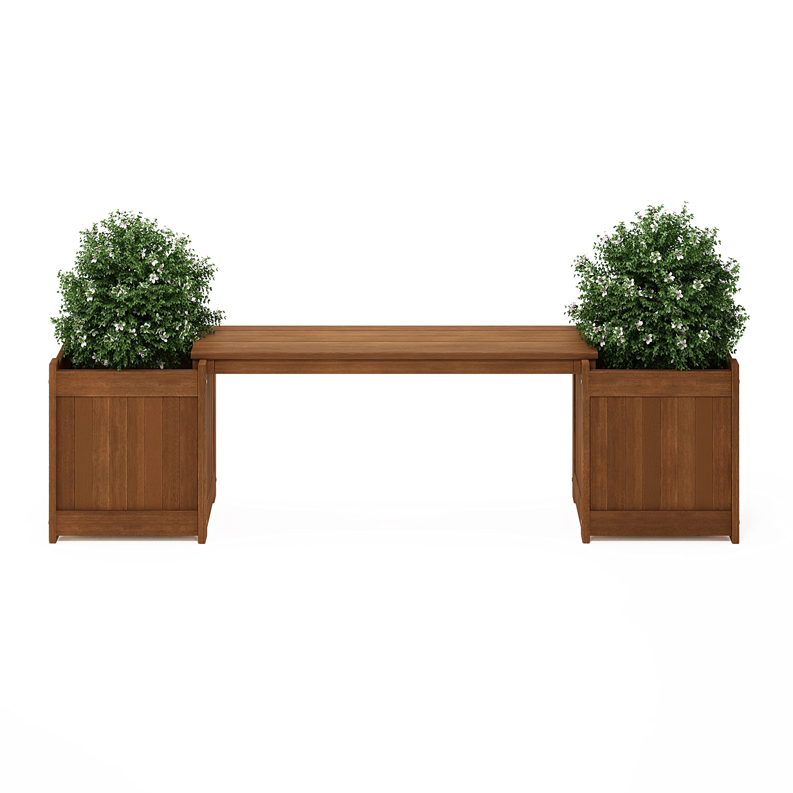 Furinno FG16011 Tioman Hardwood Flower Box, Brown | Amazon (US)