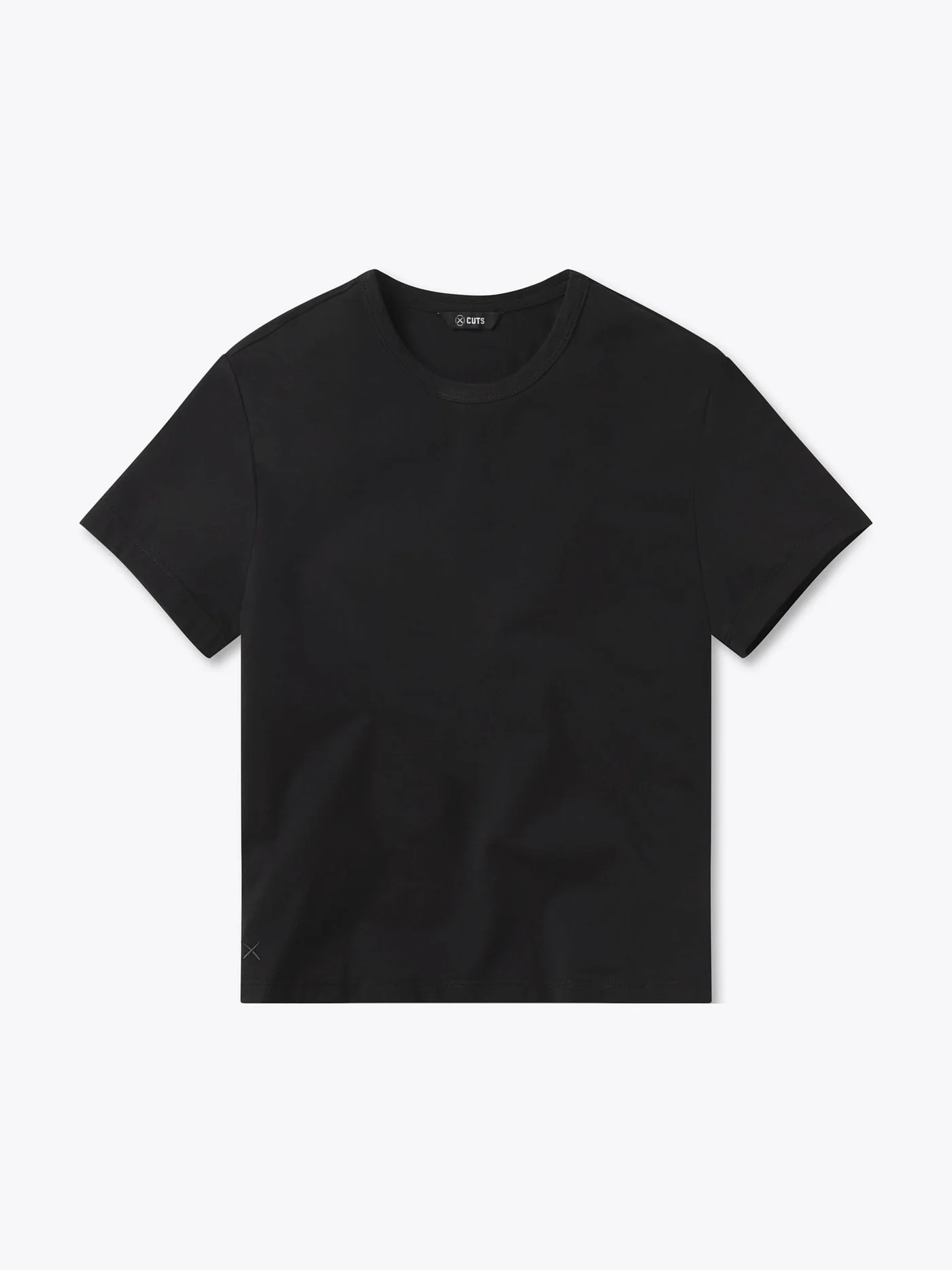 Plain Black T-Shirt - Women’s | Classic-Fit Black Tee | Cuts Clothing Inc.