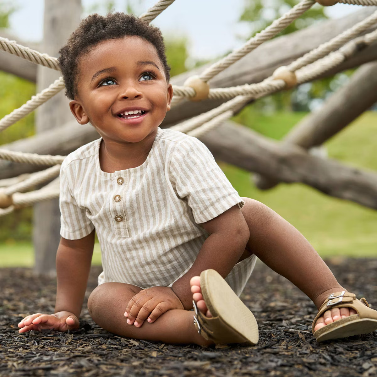 Carter's Just One You®️ Baby Boys' Striped Top & Bottom Set - Brown | Target
