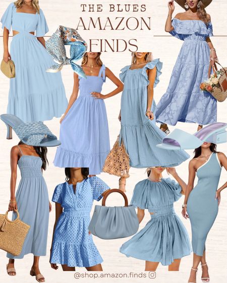 Blue dresses and accessories for spring and summer from Amazon!

#LTKstyletip #LTKshoecrush #LTKitbag