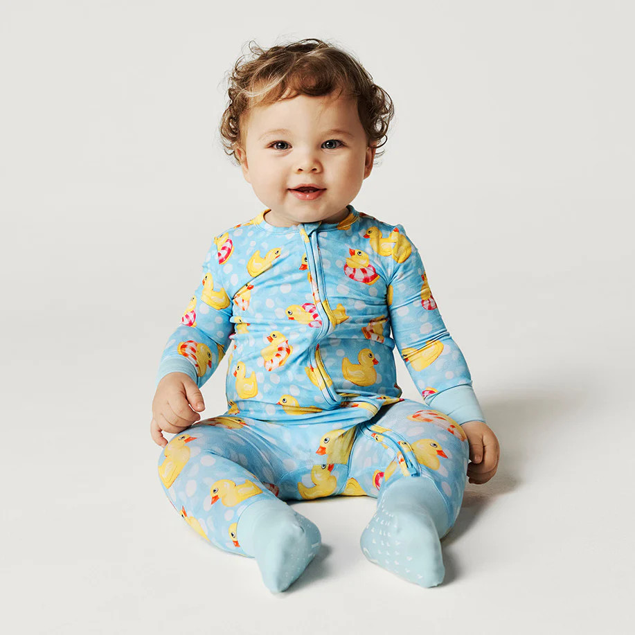 Duck Blue Baby Convertible Sleeper | Rubber Ducky | Posh Peanut