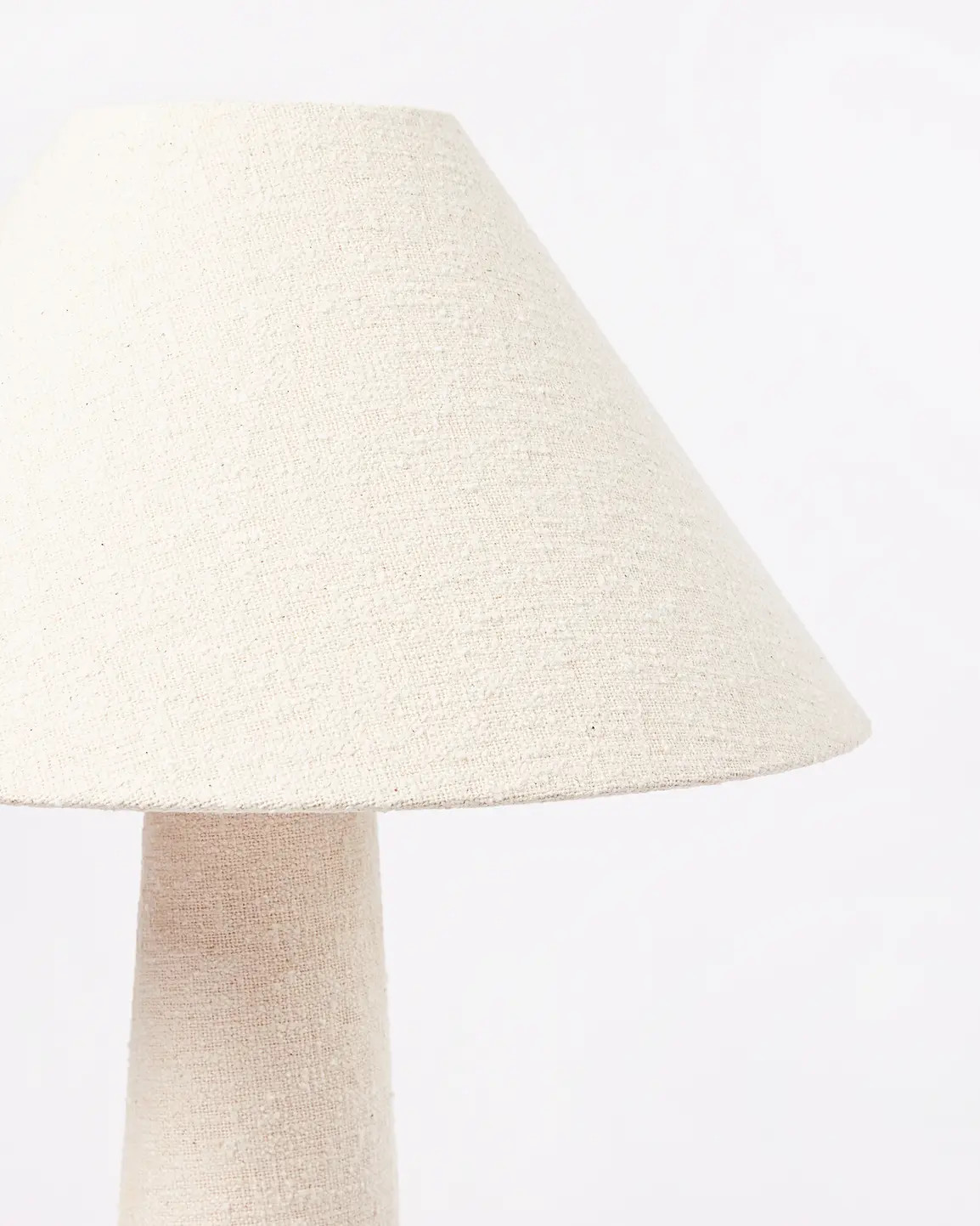 Alma White Boucle Floor Light | Oliver Bonas | Oliver Bonas (Global)
