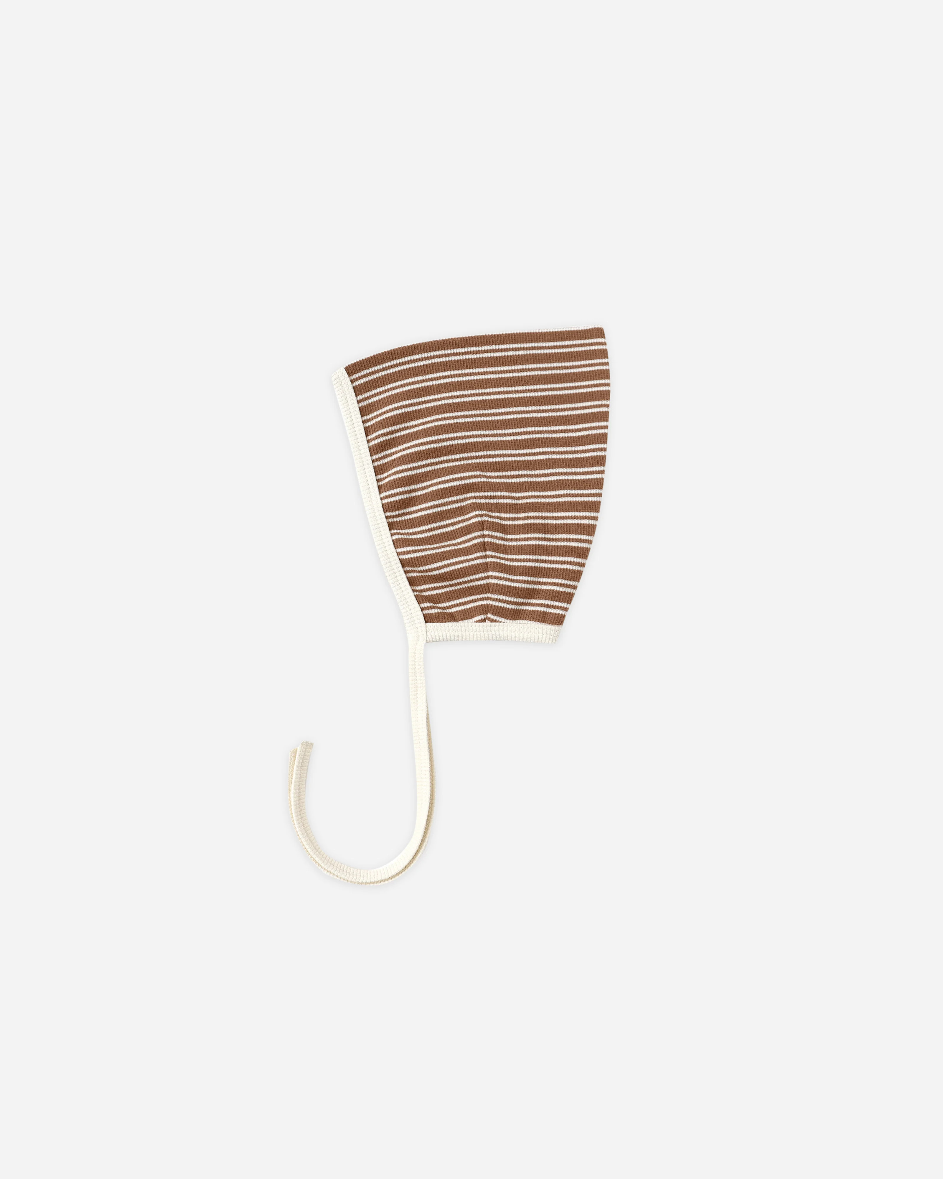 Ribbed Pixie Bonnet || Cedar Micro Stripe | Rylee + Cru