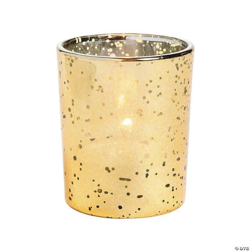 Mercury Glass Votive Candle Holders - 12 Pc. | Oriental Trading Company