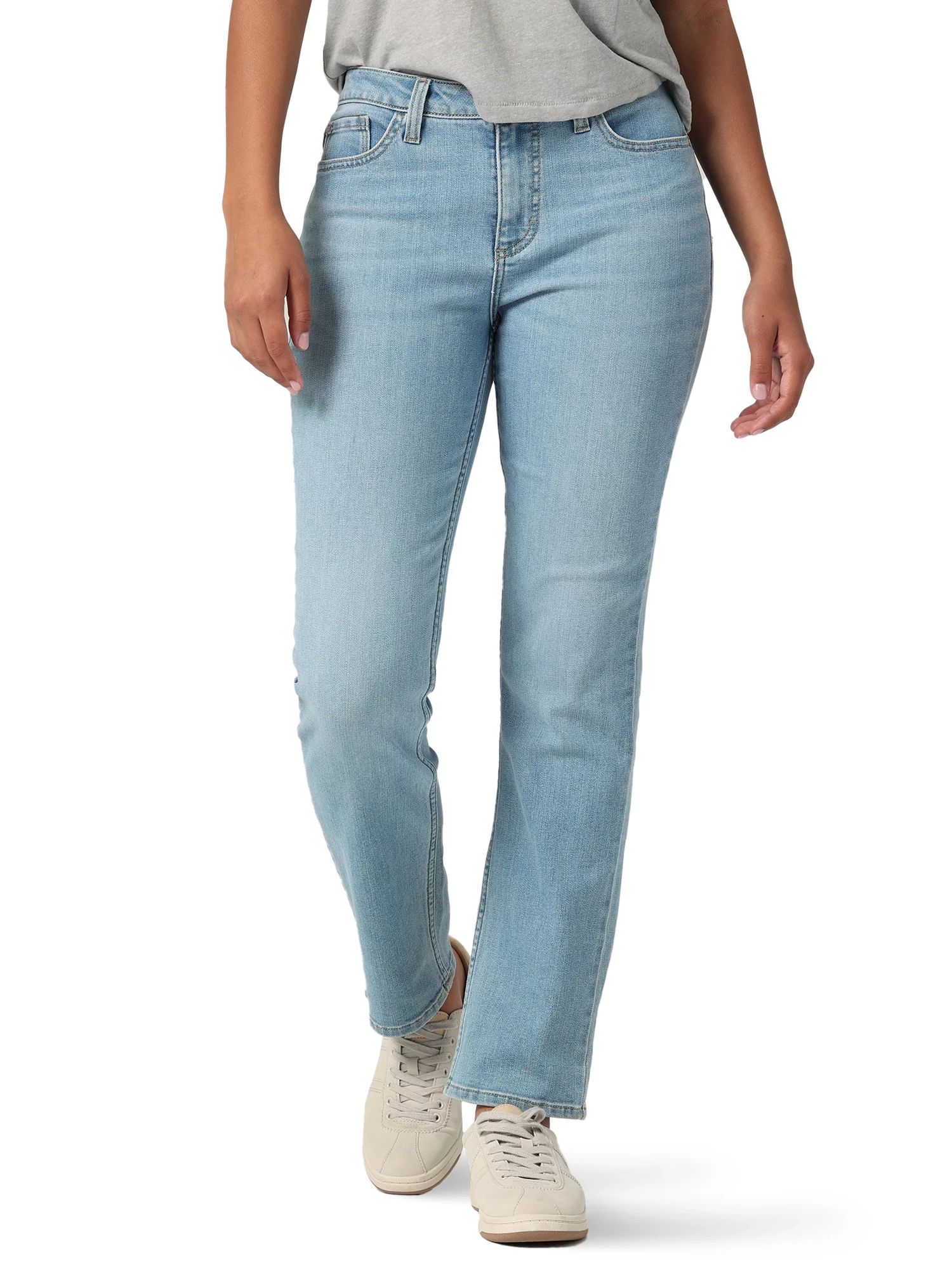 Lee Women's Midrise Straight Leg Jean - Walmart.com | Walmart (US)