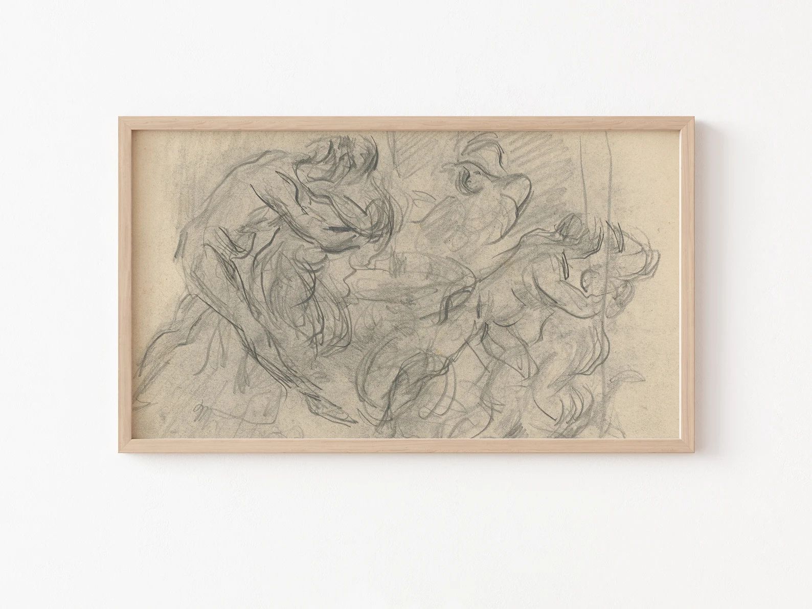 Frame TV Art File, Frame TV Art File, Vintage Figure Drawing, Figure Study, Paul Cézanne, Neutra... | Etsy (US)