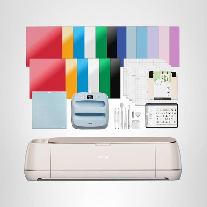 Cricut Maker 4 - Smart Cutting Machine (Seashell) | Engagement Plus Bundle - Includes EasyPress 3... | Amazon (US)
