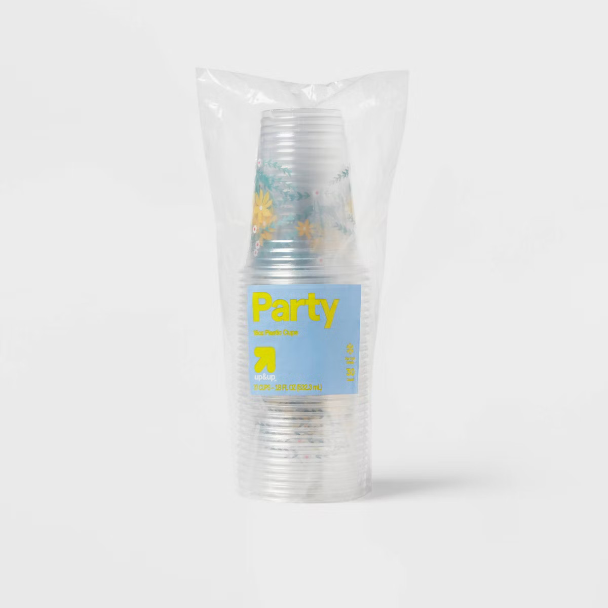 Disposable Clear Cups - Floral - 18oz/30ct - up&up™ | Target