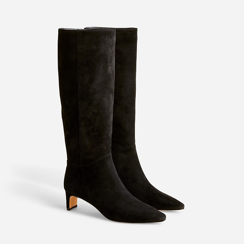 Stevie knee-high boots in suede | J. Crew US