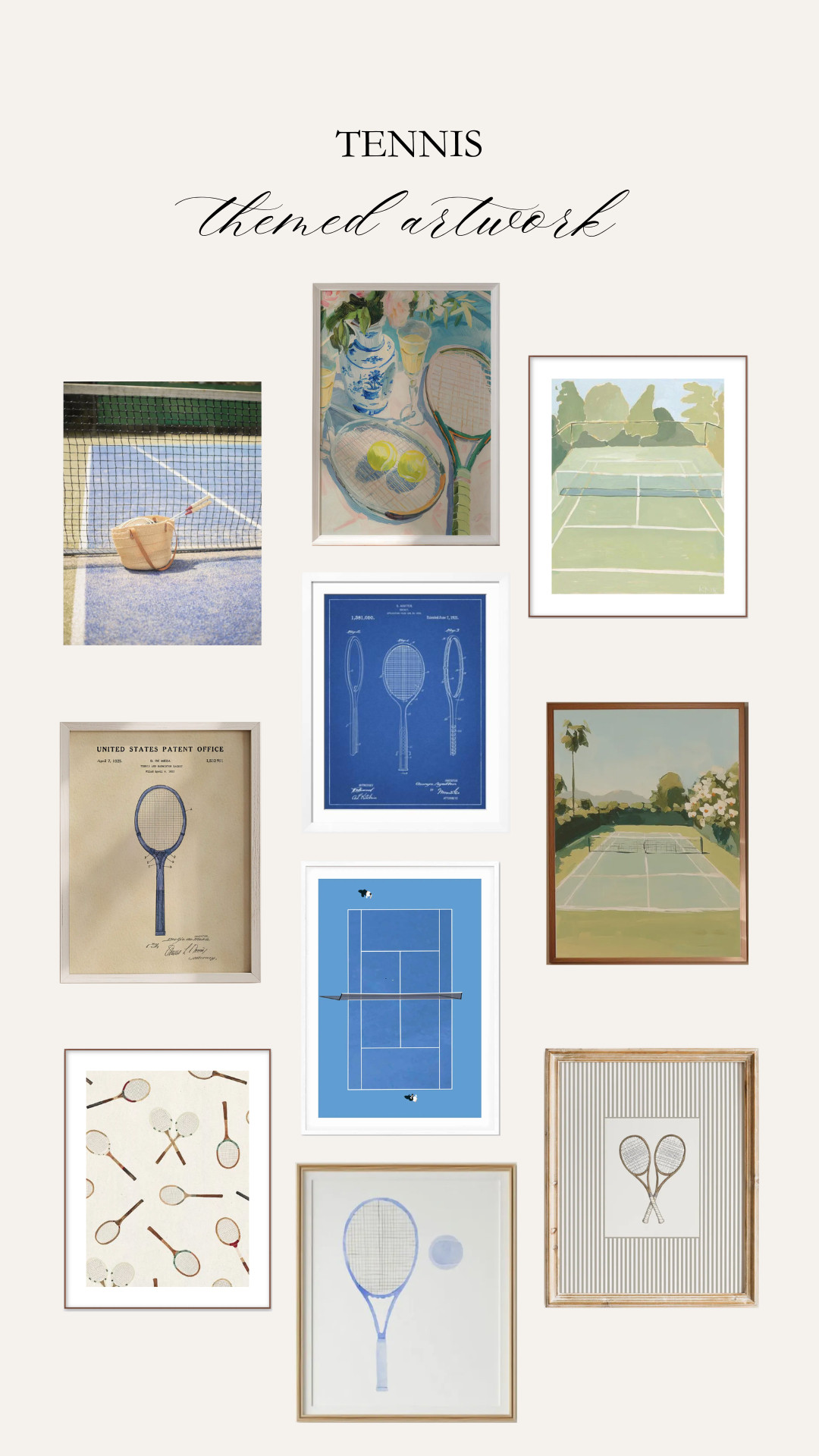 Affordable tennis themed art with various printing and framing options 

 

#LTKHome