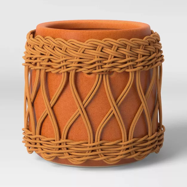 Woven Stoneware Outdoor Planter - Opalhouse™ | Target