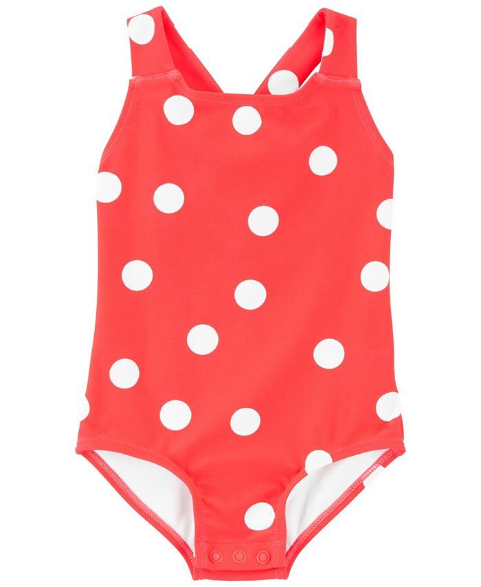 Baby Girl Polka Dot Swimsuit | Macys (US)