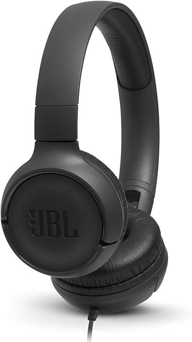 JBL Tune 500 - Wired on-ear headphones, JBL Pure Bass Sound, 1-button remote/mic, Tangle-free fla... | Amazon (US)