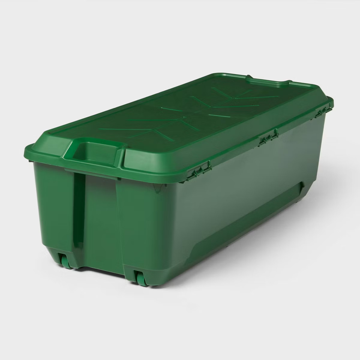 172qt Christmas Tree Storage Tote with Wheels - Brightroom™: Green, Polypropylene, Latches, 45.... | Target