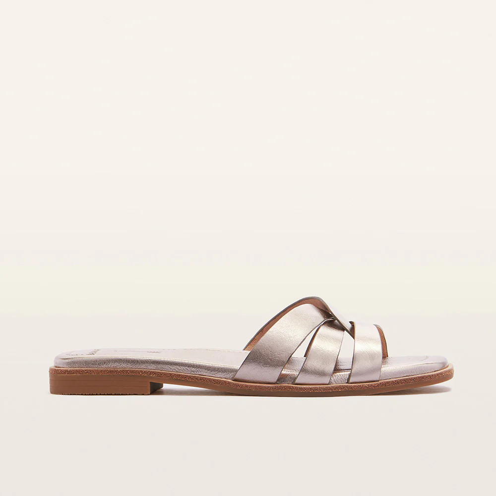 Jac Champagne Tumbled Slides | FRANKIE4 | FRANKIE4