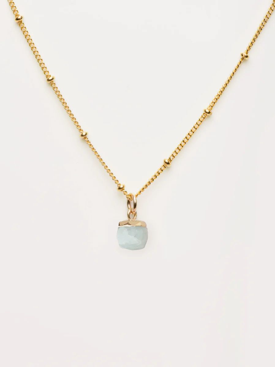 Aquamarine Pendant Necklace | ABLE Clothing