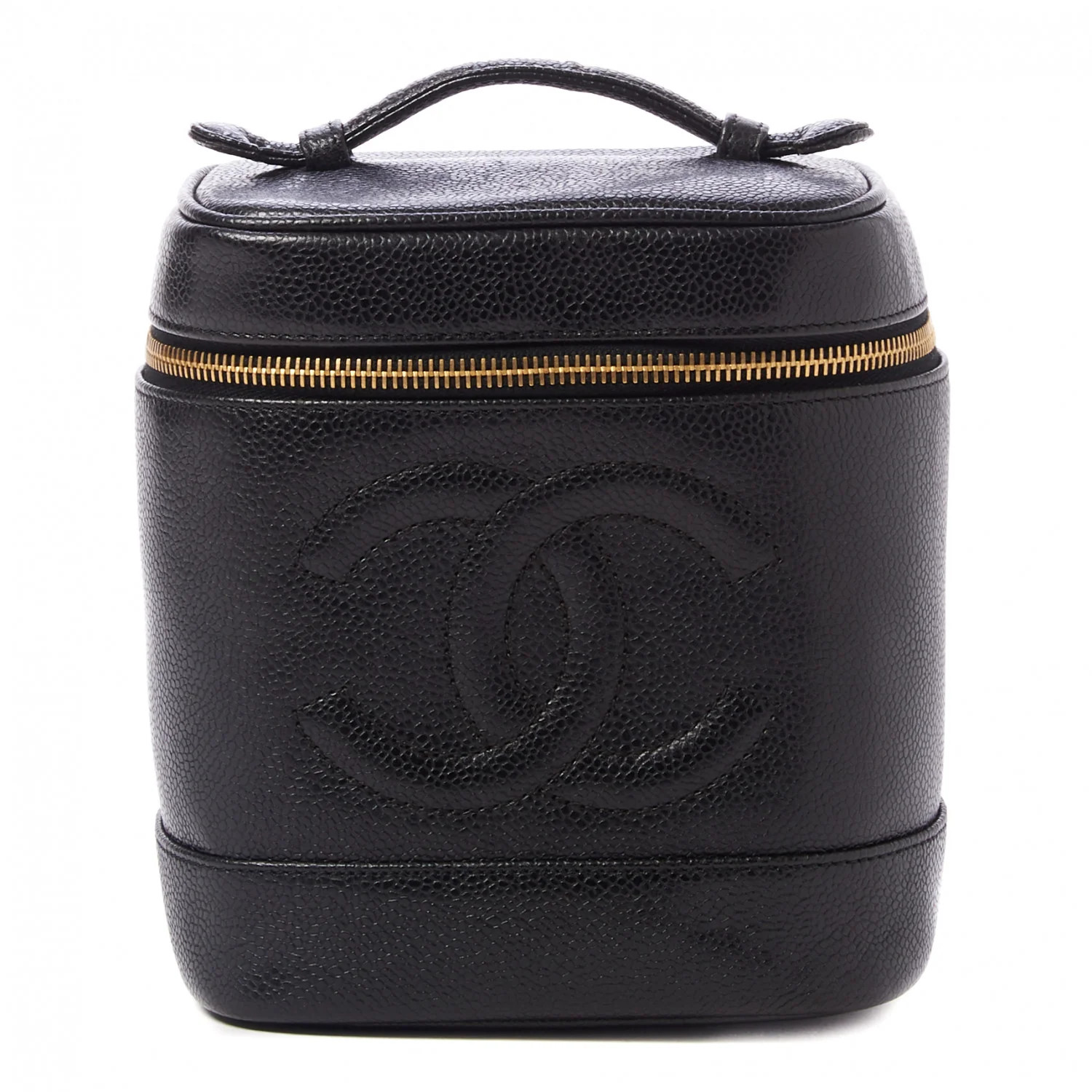 CHANEL Caviar Vanity Cosmetic Case Black | FASHIONPHILE | Fashionphile