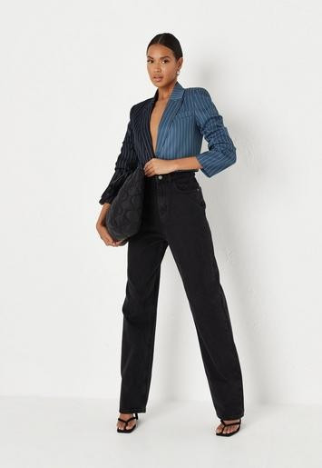 Tall Black Loose Straight Leg Jeans | Missguided (UK & IE)