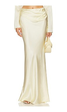 Camila Coelho Enza Maxi Skirt in Butter Yellow from Revolve.com | Revolve Clothing (Global)