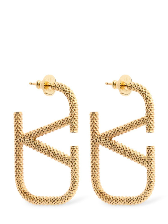 Vlogo Signature grainy drop earrings | Luisaviaroma