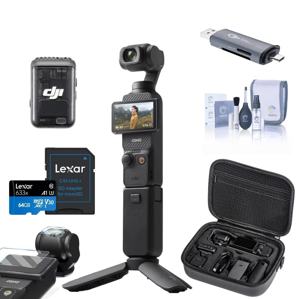 Dji Dji Osmo Pocket 3 Creator Combo, Vlogging Camera, 4K/120fps Video, 3-Axis Stabilization, Mic Included for Clear Sound, Bundle with Carrying Case, | Macy's