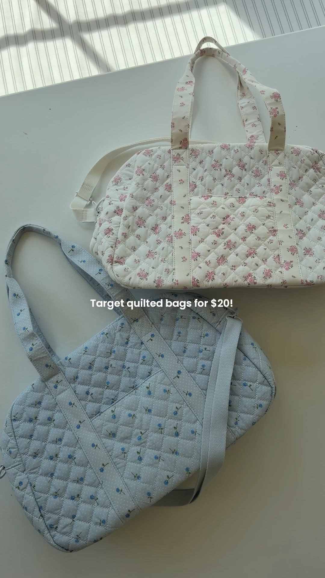 These bags are giving LoveShackFancy vibes but for $20!!! I am using them as diaper bags, they’re wipeable! 🎀

#LTKBump #LTKTravel #LTKmomlife