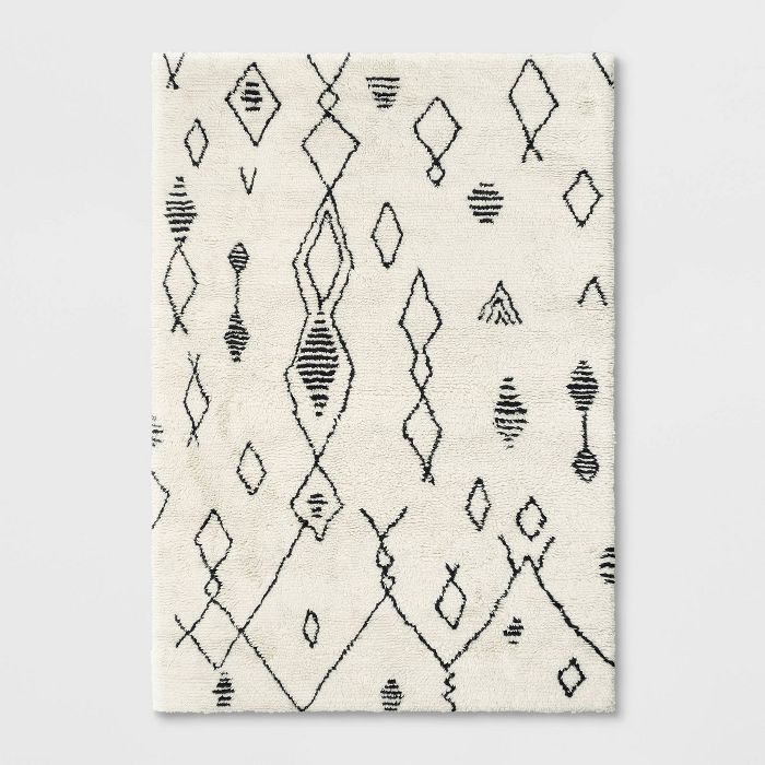 Haydon Morocon Hand Tufted Shag Area Rug Cream - Project 62™ | Target