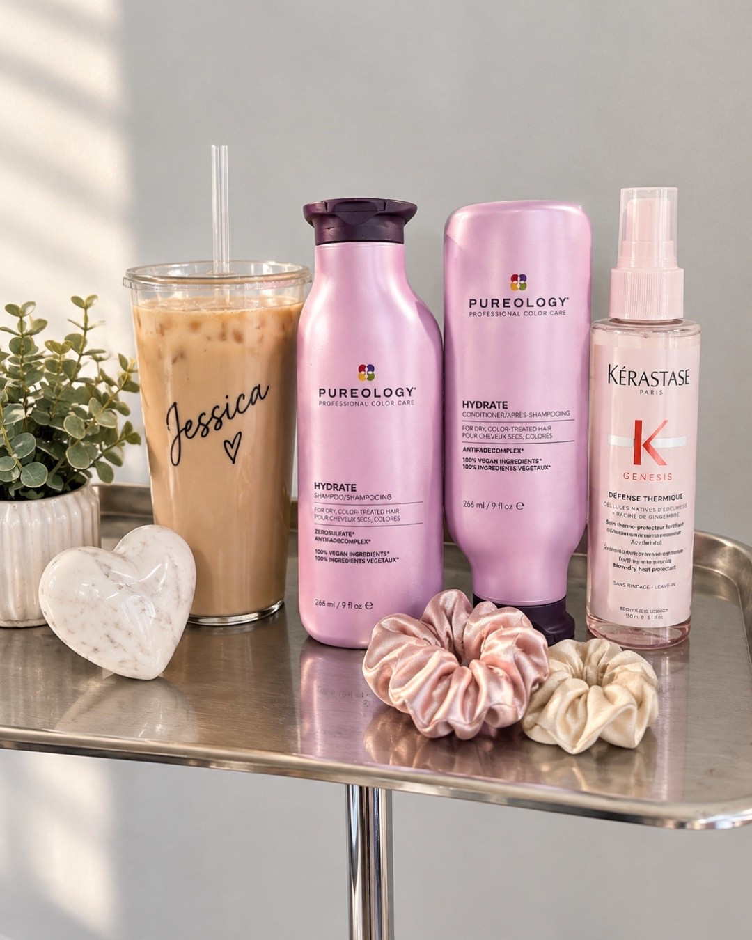 My top recommendation for shampoo & conditioner on anyone with lightened hair specifically. (Not the sheer) the main HYDRATE line from Pureology

#LTKgrwm #LTKBeauty #LTKselfcare