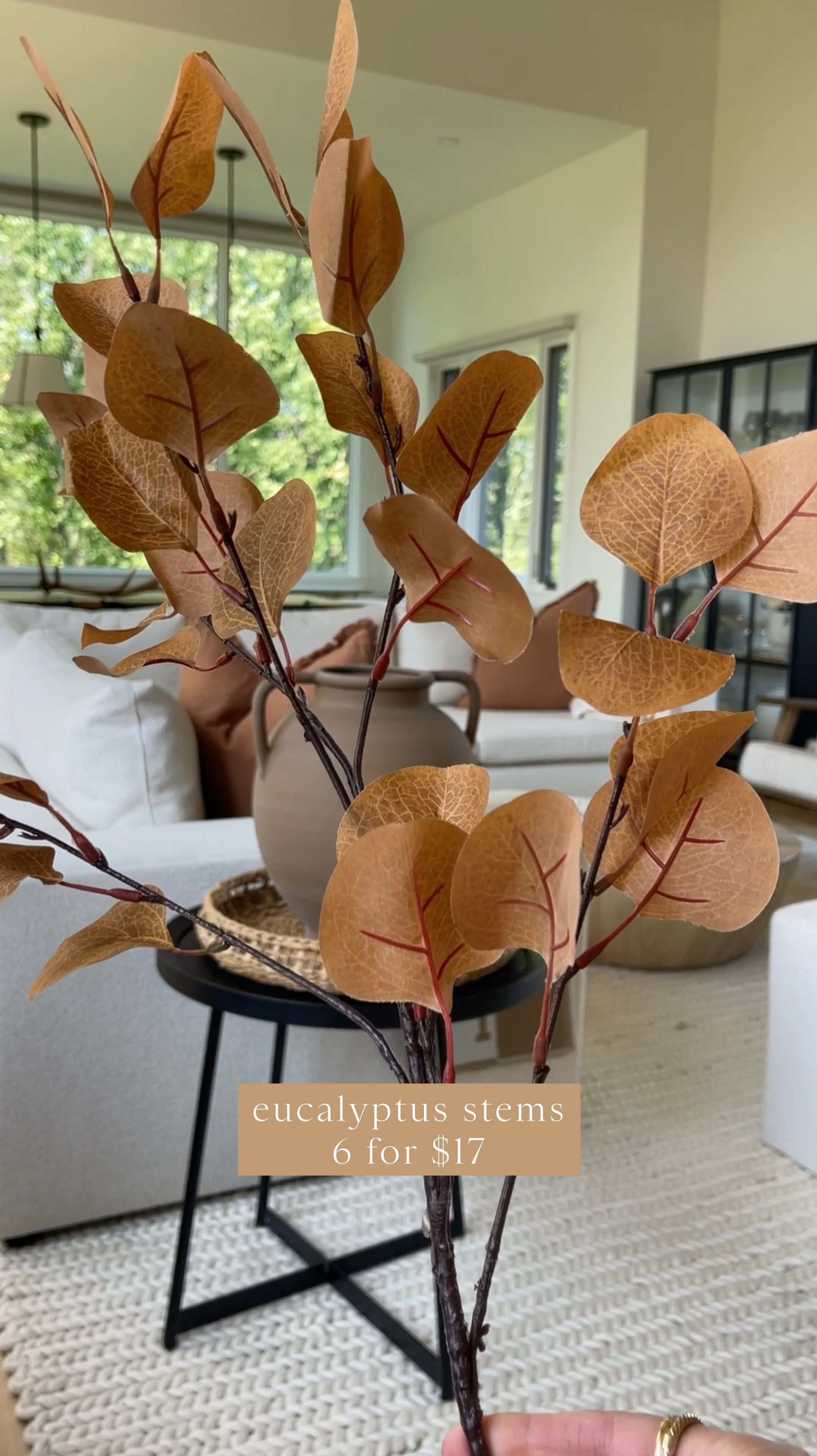 HOME \ vase refresh with some fall stems from Amazon🍂 Set of 6 is only $17! I have the color: dark yellow🤎 Such an easy swap to update a space for the season🍁

Decor
Living room 
Kitchen 

#LTKHome #LTKVideo #LTKSeasonal