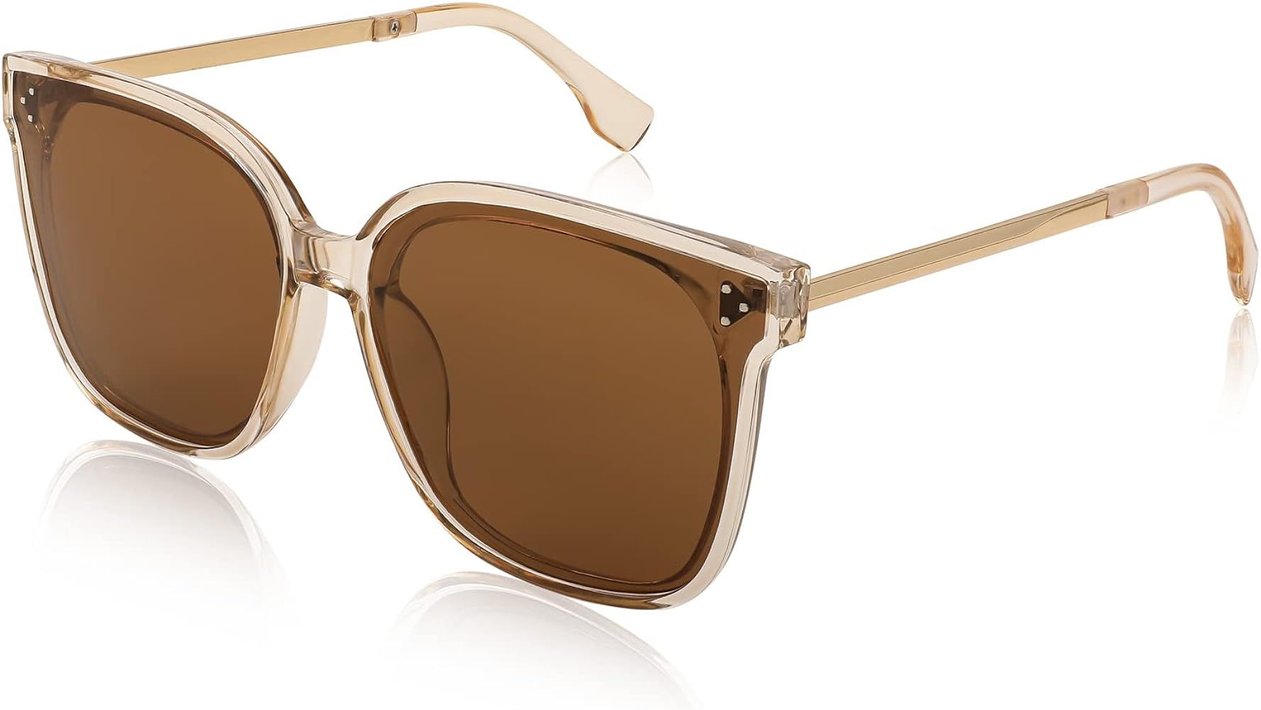 FEISEDY Sunglasses Womens, Oversized Retro Square Polarized Sunglasses, Trendy Shades UV400 B2901 | Amazon (US)