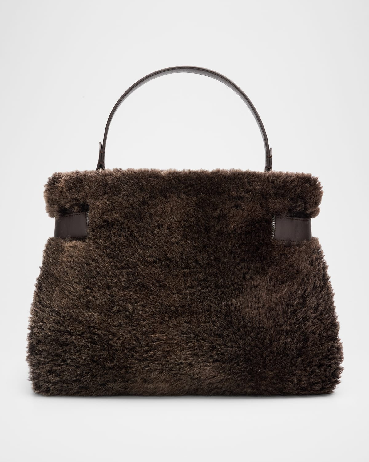 Shearling Top-Handle Bag | Neiman Marcus