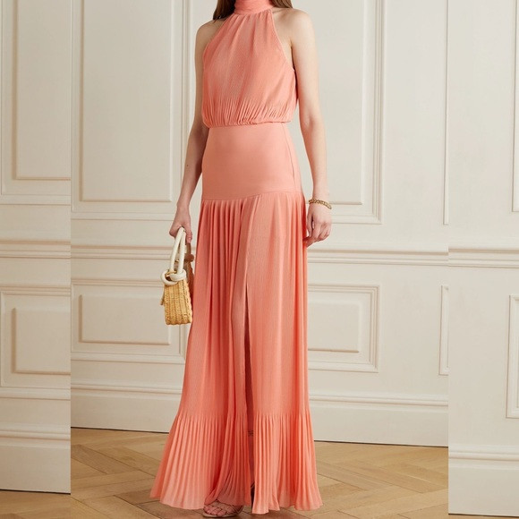 NWT Veronica Beard Lilliana Maxi Dress in Coral | Poshmark