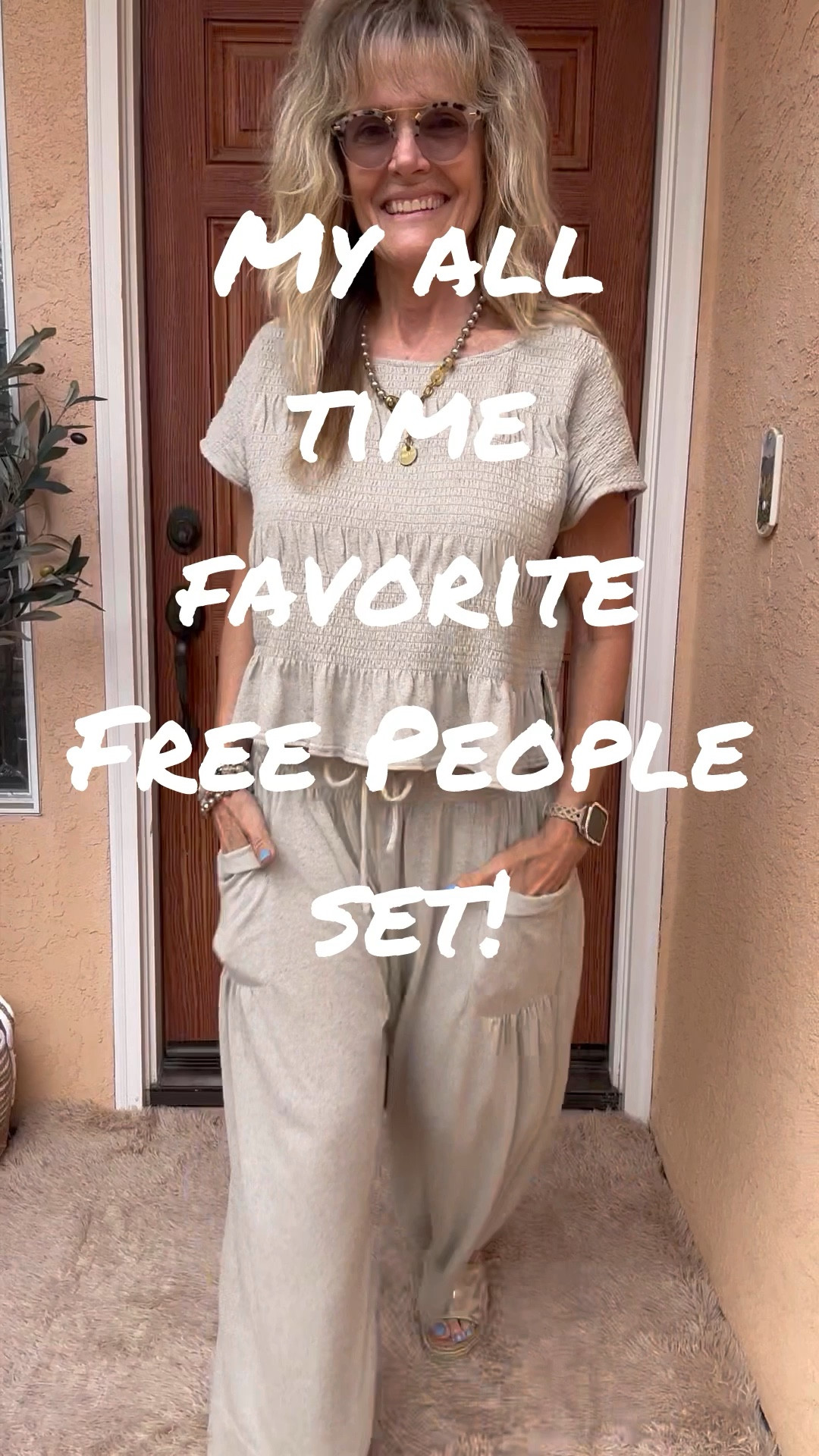🫶🏻 My All Time Favorite Free People set 🫶🏻

I love the super high waisted smocked waistband with functional drawstring, wide leg cropped pants, cropped (but not too short) flowy top with all the details and ruffle bottom, AND the pants have pockets (that’s always a win)! They are a lightweight fabric that’s perfect for Summer! They are also great for travel! Wearing size XS, and it comes in 1 other color. My animal print open toe espadrilles are tts, and SO comfortable! They come in so many colors! My quilted crossbody bag is a nice neutral and goes with everything!

LTK style tips • LTK fashion • LTK sale alert • LTK fit • LTK over 60 • wfh wardrobe • sahm style • summer 2024 • ways to style •outfit ideas • outfit inspiration • everyday outfit • ootd • casual outfit • casual style • daily looks •over 60 • over 60 fashion • over 60 style • fun fashion • comfy style • glamma • instafashion • retail therapy goals • travel outfit • spring fashion • spring fashion finds • Summer fashion • Summer style • Summer outfit• Summer shoes • Amazon accessories • Amazon fashion • Amazon style • Amazon must have • Free People style • Free People sets • Free People travel outfit • Free People looks

#LTKOver40 #LTKTravel #LTKShoeCrush