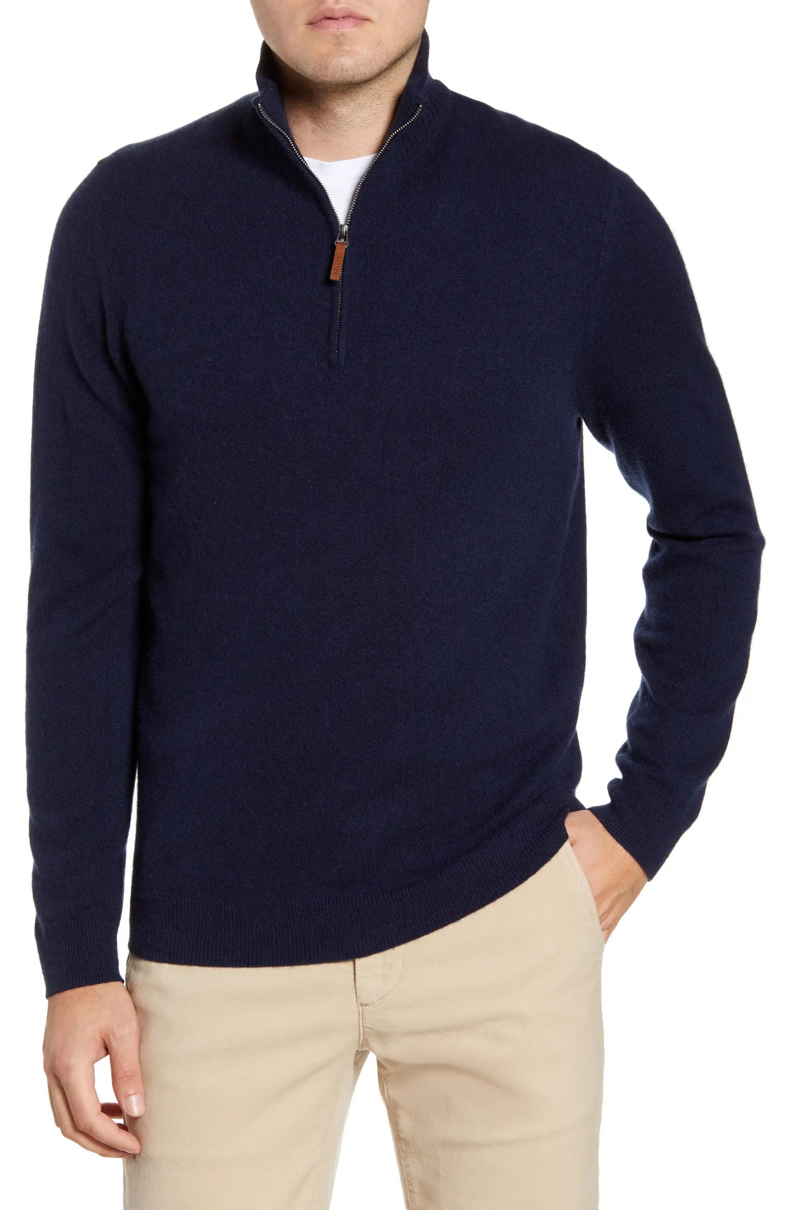 Cashmere Quarter Zip Pullover Sweater | Nordstrom