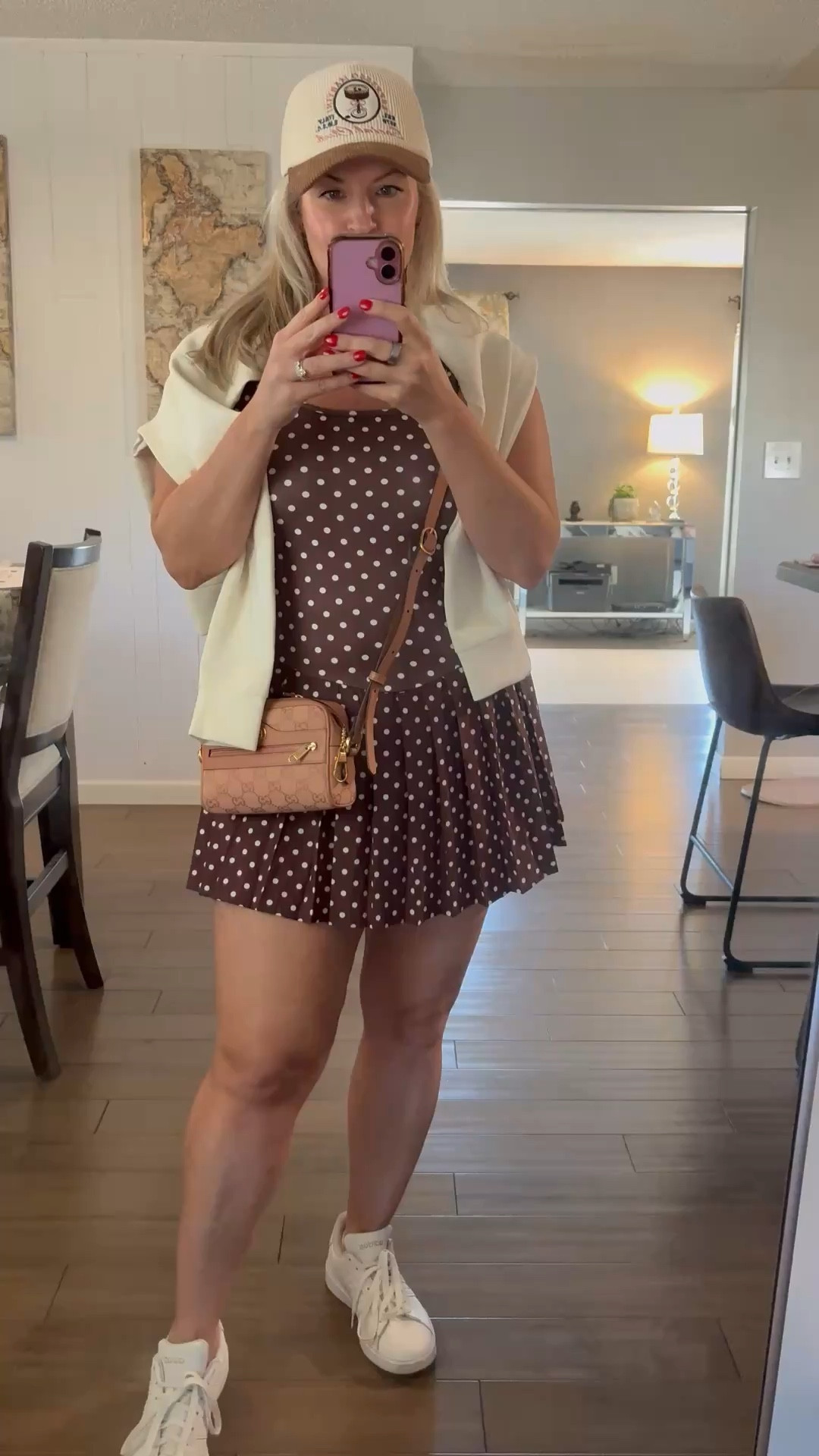 Kentucky Derby Athleisure style! This polka dot dress is so fun! Comes with built in shorts. I'm wearing a M.

Kentucky Derby style. Polka dot dress. Polka dot athletic dress. Adidas. Gucci. Pink Gucci. Elevated Weekend

Follow my LTK @EmilyAnneGardnerdeMendez on the @shop.LTK app to view this post and get my exclusive app-only content!

#liketkit 
@ltk 

#LTKgrwm #LTKdayinmylife #LTKootd #LTKdayinmylife #LTKootd #LTKgrwm