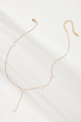 Spaced Pearl Y-Neck Necklace | Anthropologie (US)